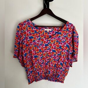 Short Sleeve Bright Floral Shirt